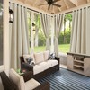 BONZER Waterproof Outdoor Curtains for Patio Gazebo Pergola Balcony -
