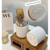 Dinghaole Makeup Organiser Brush Holder,360-Degree 5Divided Slots Spinning Pencil Pen