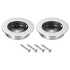 PATIKIL 2 in/50mm Dia Round Recessed Door Pulls, 2 Pack