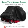 ADODIECA Zero Turn Mower Cover, Heavy Duty 420D Polyester Oxford