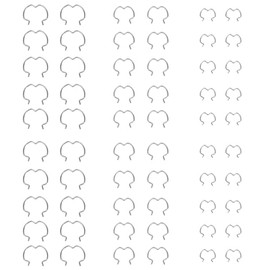 60 Pcs 800-801 Quick Connector Retaining Clips, 3 Size 20 Each: 3/8'', 1/2'', 5/8'', Transmission Oil Cooler Line Clips/Radiator Hose Retaining Clips, Steel Clips Universal Fit Most Car Transmission