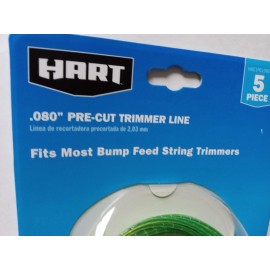 HART NEW HART PRE-CUT TRIMMER LINE COILS .080 5 Pack U20