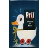 Buddel-Bini Versand Blechschild Nostalgieschild Pril Ente entspannt das Wasser Spülmittel Abwasch Retro Schild Werbeschild