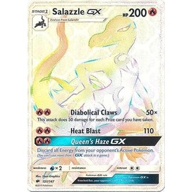 Pokemon Salazzle-GX - 151/147 - Secret Rare - Sun & Moon: Burning Shadows