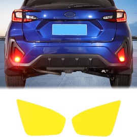 Aunginsy Rear Fog Light Lamp Decal Sticker Compatible with Subaru Crosstrek 2024 2025 Tail Fog Light Panel Precut Vinyl Tint Cover Back Fog Light Guard Yellow Transparent Film Decorative Accessories
