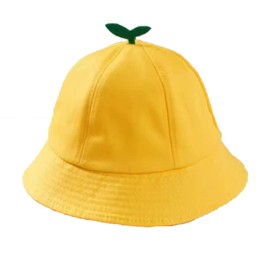 Children's Fishing Hat, Adjustable Sun Hat, for Babies and Toddlers, All-Day Head and Neck Cover (56), yellow