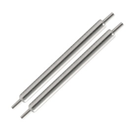 MARATHON Swiss Made Stainless Steel Shoulderless Spring Bars (18mm, Set of 2)