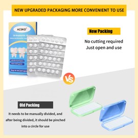 ACSKD 180PCS Braces Wax,Orthodontic Wax with Individual Packaging,Dental Waxs for Braces Wearer Travel Home Office,Mint and Strawberry Mix