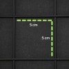 Pack 3 Rejas Exhibidoras Negras Reforzadas 1x.50m Cuadro 5