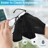 Wsivoiv 6PCS Large Eyeglass Cleaning Cloths, 12 x12 inches Glasses