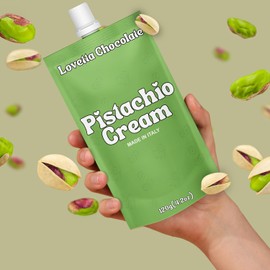 Pistachio Cream 120g (4.23 oz) – Italian Pistachio Butter, Paste & Spread, Crema de Pistachios Dubai – Cream for Dubai Chocolate, Baking, Desserts, Toppings