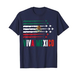 Viva Mexico Toddler Boy Jet Mexican Flag Independence Day T-Shirt