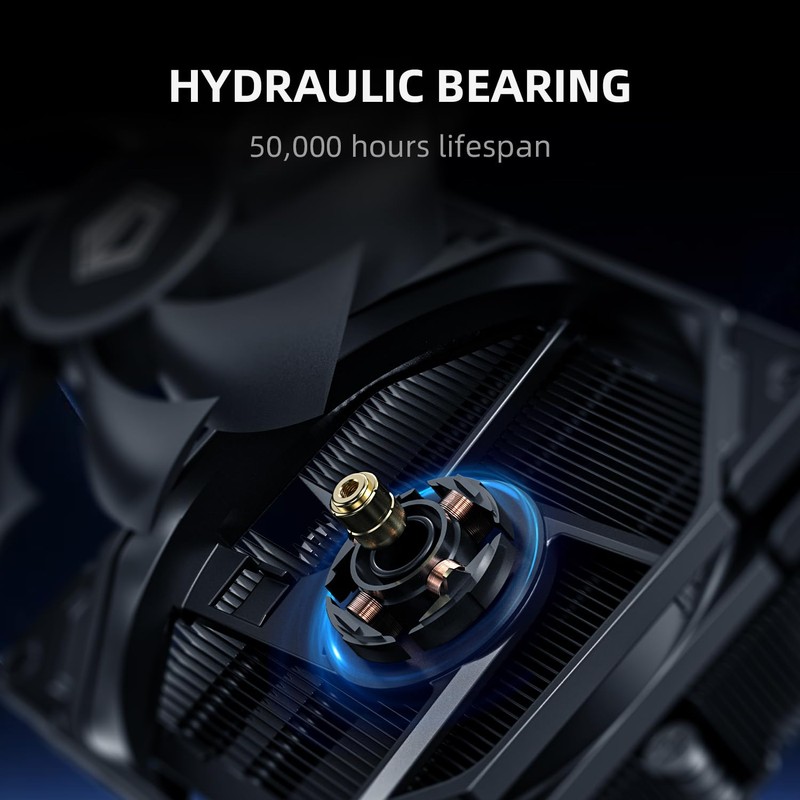 ID-COOLING IS-53-XT Black Low Profile CPU Cooler 53mm Height, 4