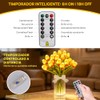 20 Tulipanes Artificiales con Luces LED, Rojo Atardecer