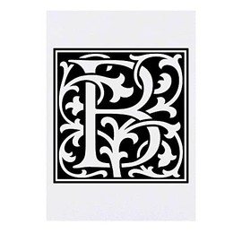 'Decorative Letter B' Temporary Tattoo - Water Resistant, Skin-Safe, Non-Toxic Transfer (TO00045698)