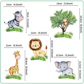 Ercadio 10PCS Jungle Animals Cupcake Toppers Three-Dimensional Lion Monkey Zebra Giraffe Elephant Table Centerpiece Safari Animals Theme Baby Shower Kids Birthday Party Decor Supplies