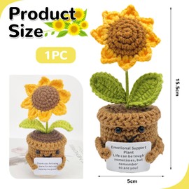 AstraGlam Emotional Decoration with Unique Sunflowers and Potato Design, Funny and Cute Gift Idea for Friends and Get Well Soon Occasions