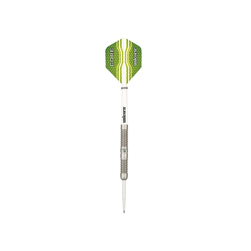 Unicorn Core XL T95, 95 Percent Tungsten Darts, Green, 28