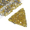 qiipii 8000PCS 3mm Crystal Yellow Resin Rhinestones for Crafting SS10