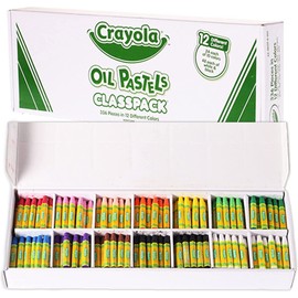Crayola Oil Pastels Classpack, 12 Brilliant Opaque Colors, School Supplies, 336Count