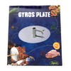 Gyros Yeros Barbecue Kebab Disc Plates (Set of 2) Stainless
