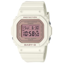 Casio BGD-565 EL Backlight Watch Baby Zee, Limited Model: White/Pale Pink, 1 piece, EL Backlight