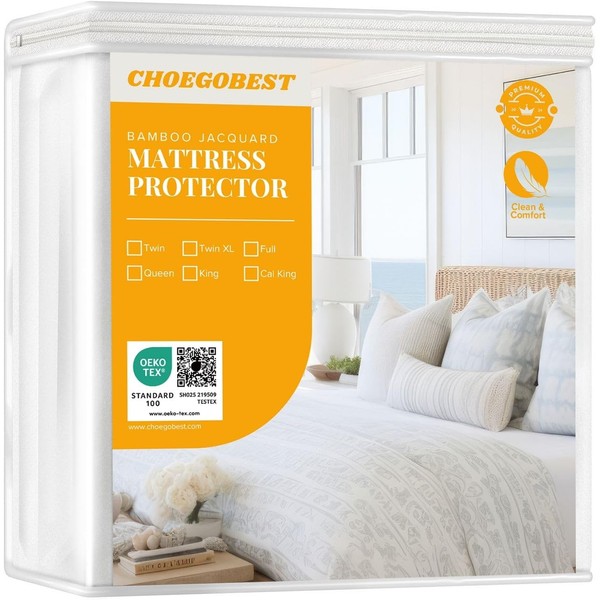 CHOEGOBEST Mattress Protector Noiseless, Ultimate Comfort, Waterproof, 2024 Luxury Premium