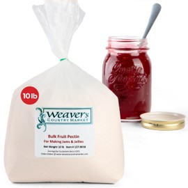 Weaver's Country Market Bulk Fruit Pectin Powder for Jam and Jellies - Made in USA Pectin for Canning Jelly, Cost Effective Pectin for Canning Jam (10 Lb. Plastic Bag)