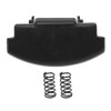Sarini Black Car Armrest Cover Locking Clip Center Console Lid