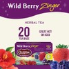 Celestial Seasonings Té de hierbas, Wild Berry Zinger, 20 unidades
