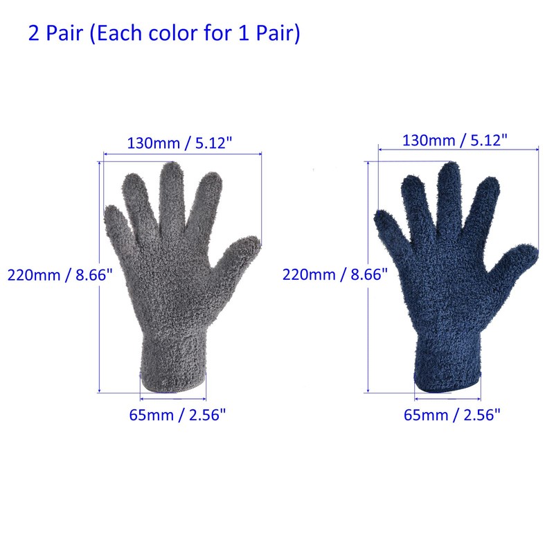 M METERXITY 2 Pair Dust Removal Gloves - Household Cleaning