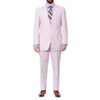 Emigre 50L Men's 100% Cotton Pink Striped Seersucker Suit
