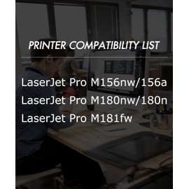 Green Toner Supply 3-Black Compatible for HP 204A HP204A CF510A (3-Pack, 3xBlack) for Color LaserJet Pro MFP M180nw M180n M154 M154a M154nw M181 M181fw Printer