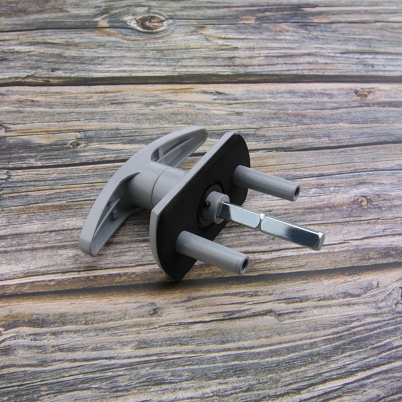Silver Door Guard Locking Garage Door Lock 50mm Shaft 35mm