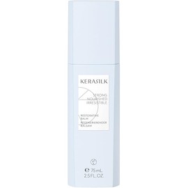 KERASILK Restorative Balm | Intensely Repairs & Minimizes Breakage | Nourishes Dry Ends & Strengthens Strands | With Heat Protection | For Dry, Stressed & Damaged Hair | 75ml