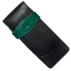 Pelikan Leather Triple Pen Case, Black/Green (924092)