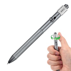 SMOOTHERPRO SMOOTHERPRO Fidget Spining Bolt Action Pen, Retractable Ballpoint Pen with Decision Maker, Compatible with Pilot G2 Refill, 0.5mm Black Ink EDC Pen for Office School Valentines Easter Gift, Gray