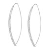 AeraVida Trendy Texture Long Curved Lines .925 Sterling Silver Slide-Through