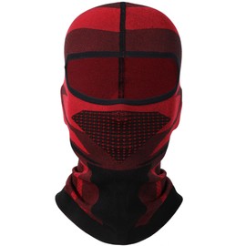 YOSUNPING Winter Balaclava Ski Mask for Men Thermal Cold Weather Face Mask for Motorcycle Skiing Snowboarding Red