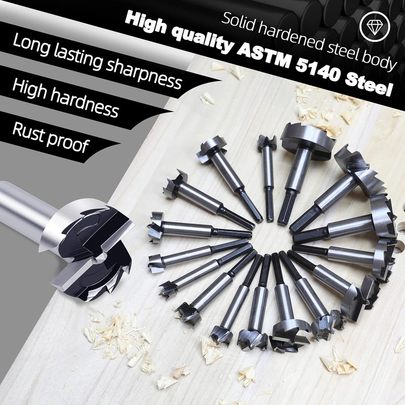 1-3/16 Inch Forstner Bit for Woodworking,1-3/16" Forstner Drill Bit for