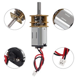 6Pcs DC 3V-6V Mini N20 Gear Motor Mini Micro Metal Gear Motor Slow Speed for DIY RC Toys (3V-6V)