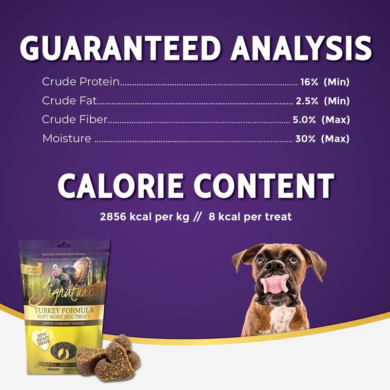 Zignature Turkey Soft Moist Treats for Dogs