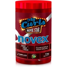 NOVEX Value Size Deep Conditioning Hair Masks infused with Natural Ingredients (1kg/35oz) (My Curls Movie Star Deep Hair Mask 35oz)