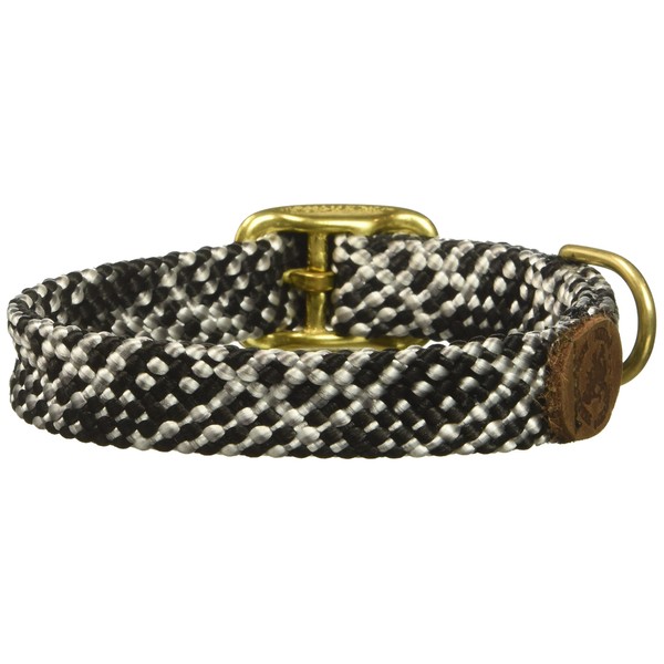 Mendota Pet Double Braid Collar - Brass - Dog Collar