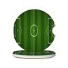 Green Soccer Field Football Car Coasters for Cup Holder, 2