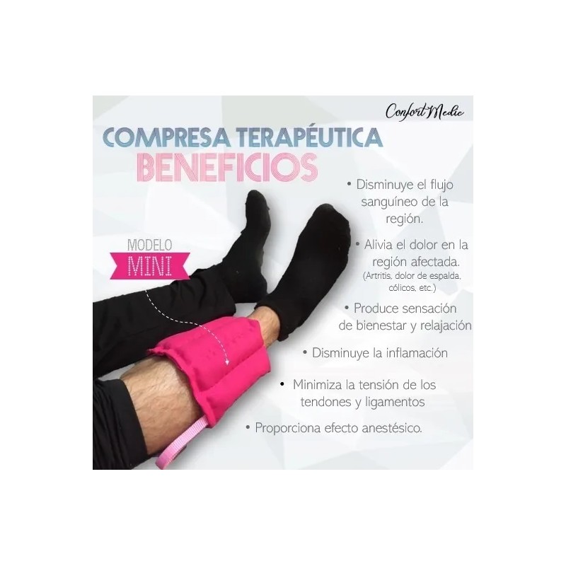Compresa De Semillas Con Aroma - Cojín Terapéutico Negro