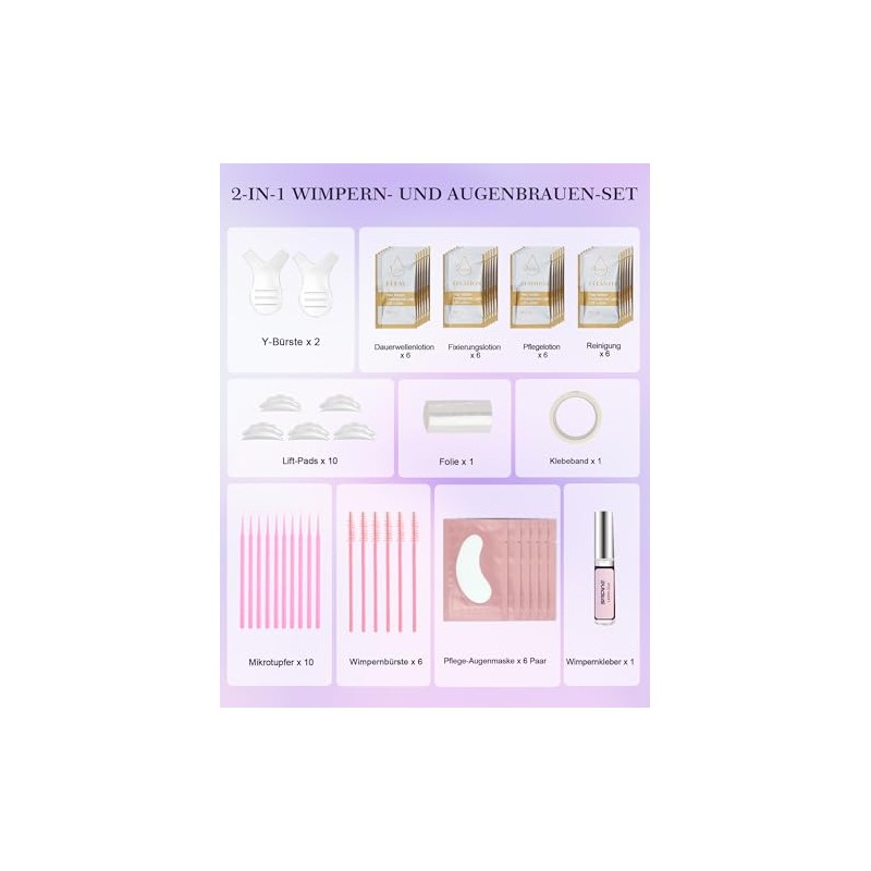 FloraForge Professional Lash Lifting Set - Long-Lasting Natural Curl