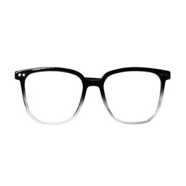 Zinging yea Blue light Blocking Glasses for Women & Men, Fake Clear Glasses Fashion Oversized Square Spectacle Frames (gradient black)