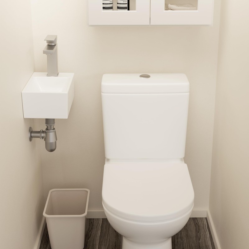 KES Small Vessel Sink, Floating Sink Bathroom 12" X 7"
