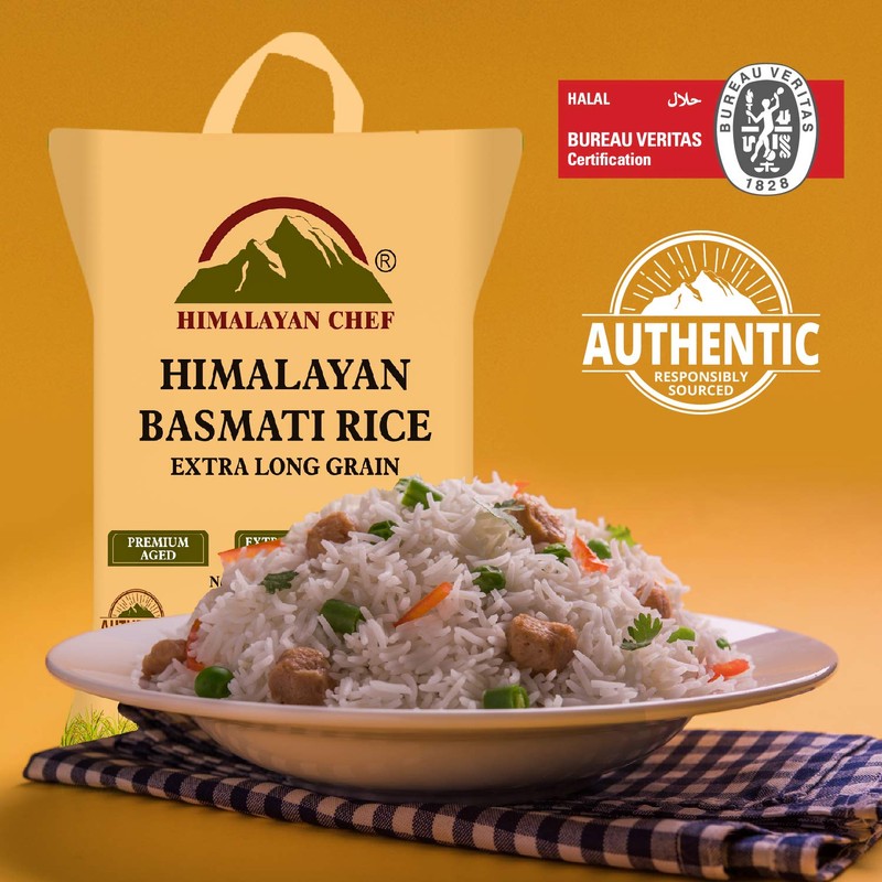 Himalayan Chef Extra Long Basmati Rice - Premium Aged Healthy